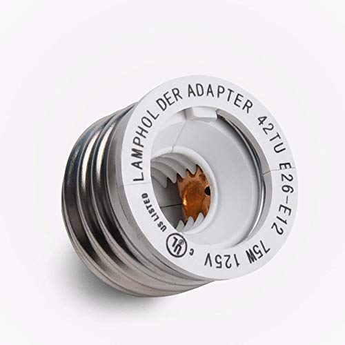 UL Listed E26 to E12 Adapter (10 Count)