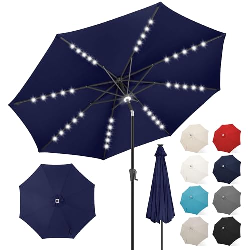 Solar Patio Umbrella with a Centre Light