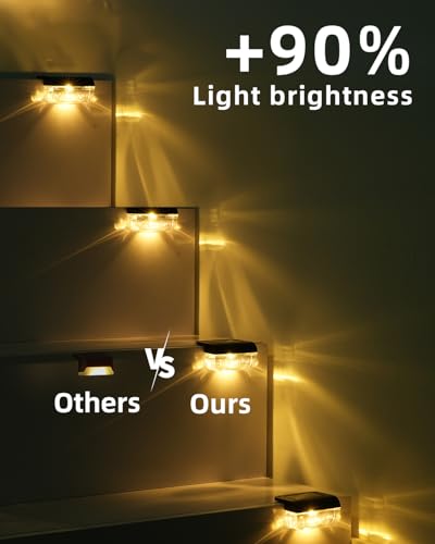 Solar Step Lights Outdoor (12 Count)