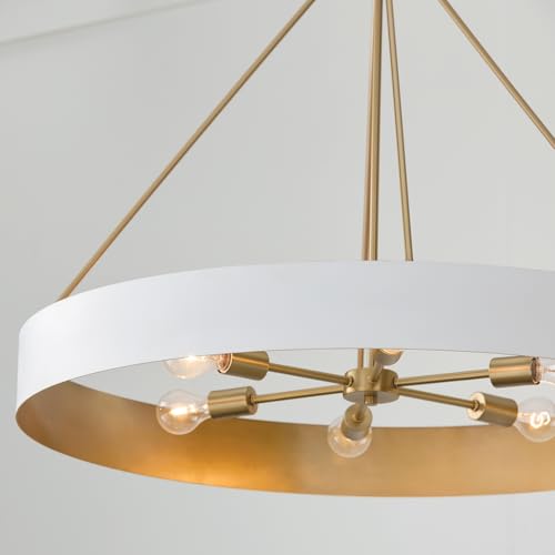 Capital Lighting 453061RE Weller Modern Metal Cylindrical Chandelier