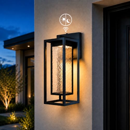 17.7 Inch Dusk to Dawn Outdoor Wall Light