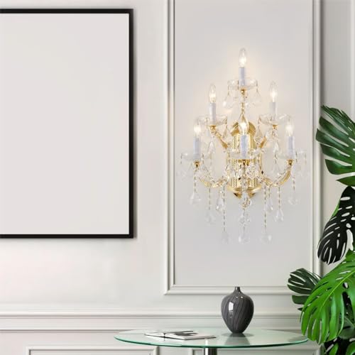 Large Modern Crystal Wall Lights