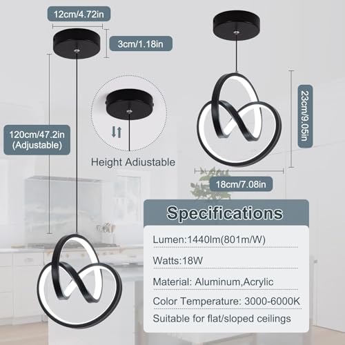 3000 6000K Modern LED Pendant Light