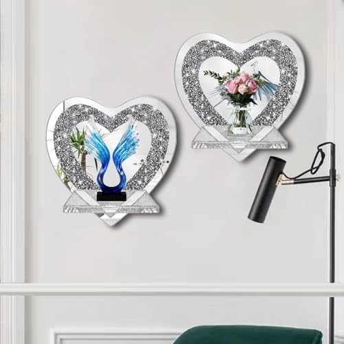 Set of 2 Crystal Crush Diamond Candle Sconces (2 Count)