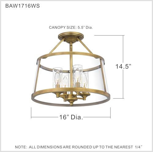 Barlow Semi Flush Mount Ceiling Light Fixture