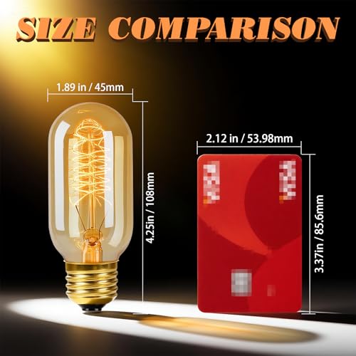 3 Pack Vintage Edison Light Bulbs 40W (3 Count)