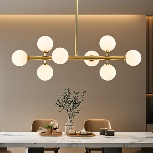 Modern Linear Chandeliers for Dining Room