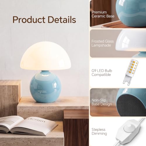 Mushroom Lamp Table Lamp for Bedroom