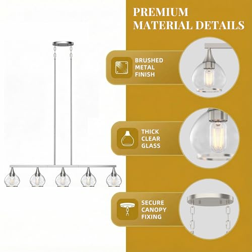 Kitchen Island Linear Pendant Light