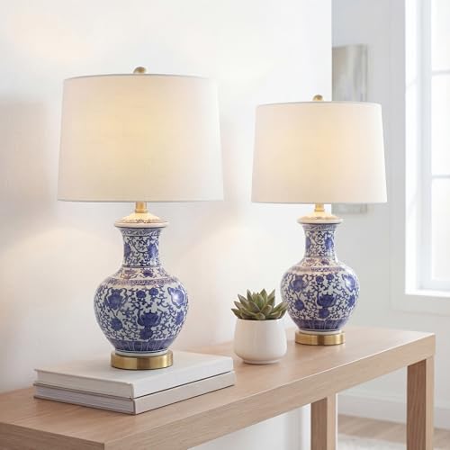 Jennifer Ceramic Ginger Jar Lamp 25.25"