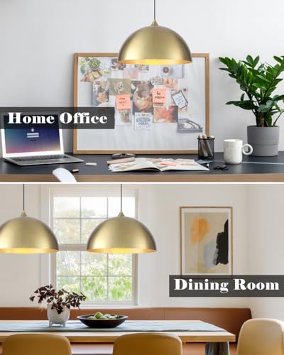 Gold Pendant Lights Kitchen Island (2 Count)