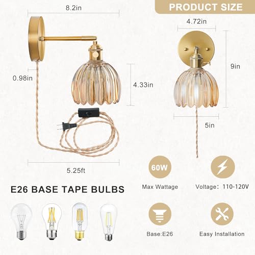 Plug in Wall Sconce