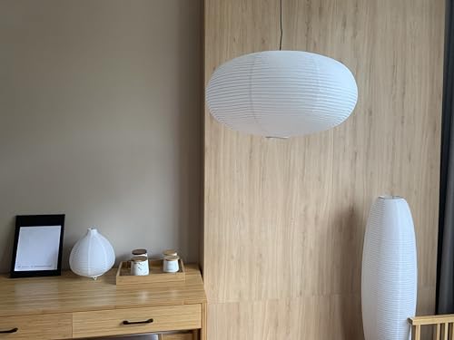 large White Oblate Pendant Lamp Shade 55.5cm