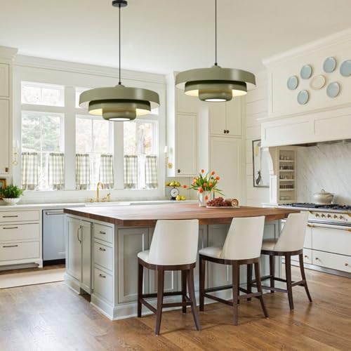 Large Olive Green Pendant Light
