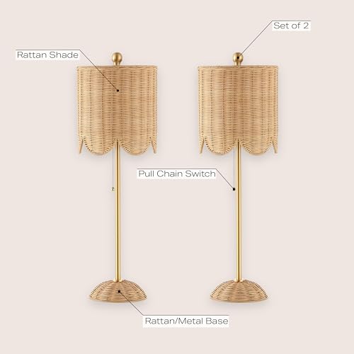 Celerie 27.5" Rattan Buffet Lamp