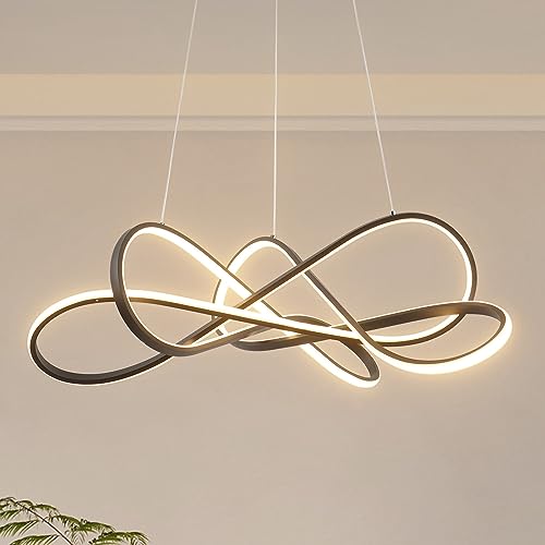 26 Inch Black Modern LED Chandelier