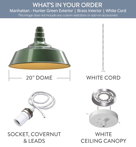 Industrial Pendant Light 20 Inch Extra Large Steel