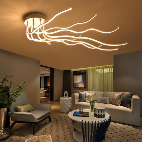 Modern Led Ceiling Light Fixture Dimmable Dining Room Light Fixture Ceiling Luxury Kitchen Light Fixture 8