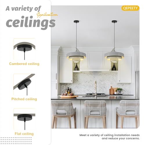 Gray Pendant Light Industrial 1