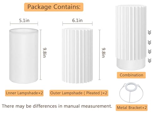 Small Lamp Shades Set of 2 (2 Count)
