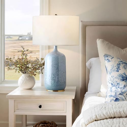 Light Blue Ceramic Table Lamp