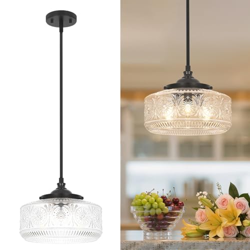 Black 3 Light Pendant Lights Kitchen Island Adjustable Hanging Sink Light