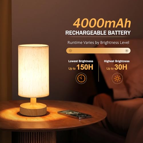 Cordless Table Lamp Rechargeable Small