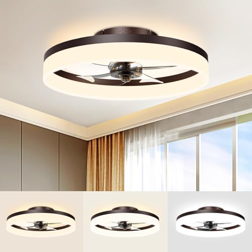 Low Profile Ceiling Fans with Lights and Remote