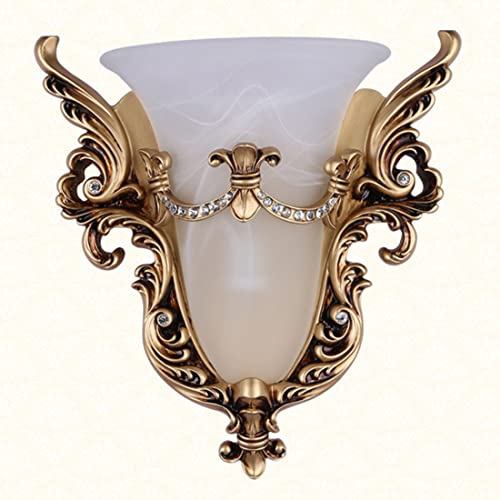 Unique Glass Wall Sconce Light Vintage Wall Light Angel Wings Style