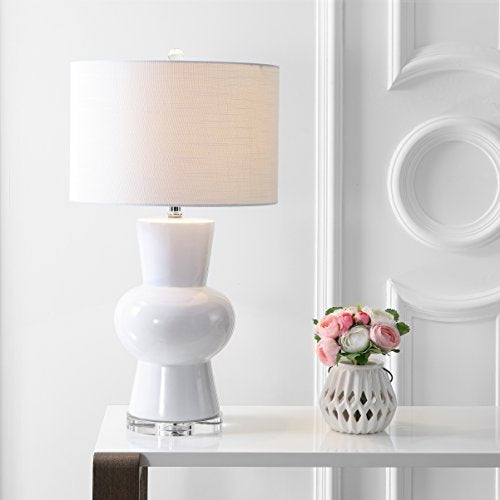 Julia Hourglass 28.5" Ceramic Bedside Table Lamp