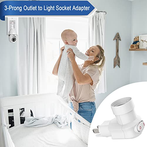 2 Pack Outlet to Socket Adapter