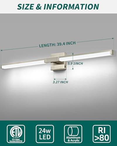 Modern Bathroom Light Fixtures Over Mirror