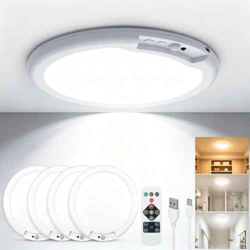 Rechargeable Ceiling Light 4 Pack (4 Count)