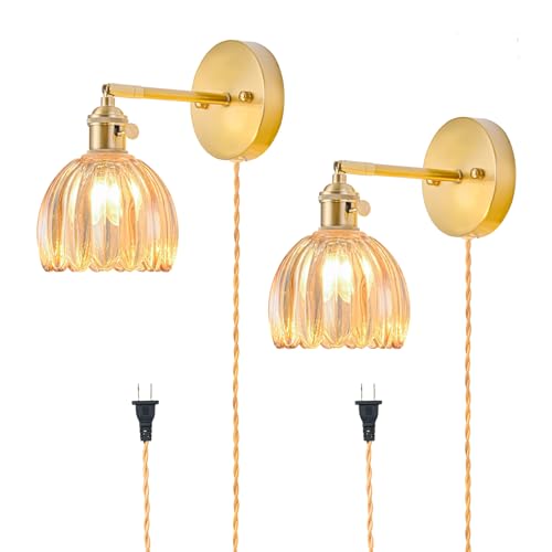 Plug in Wall Sconces Set of 2 (2 Count)