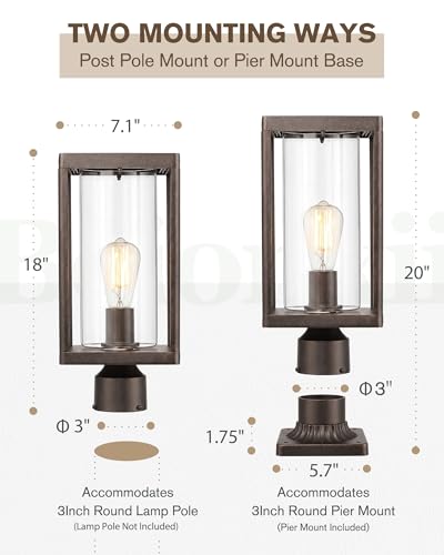 Outdoor Post Lights (2 Count)