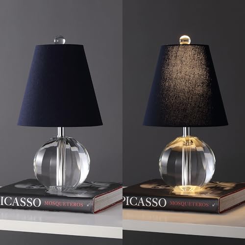 Goddard 16" Crystal Ball Orb Metal LED Table Lamp