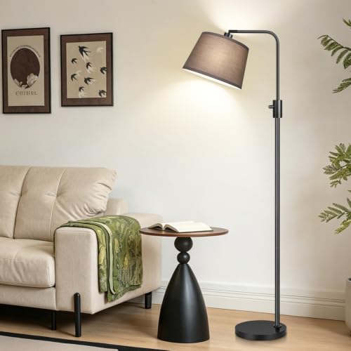 Upgraded】 Dimmable Black Floor Lamps