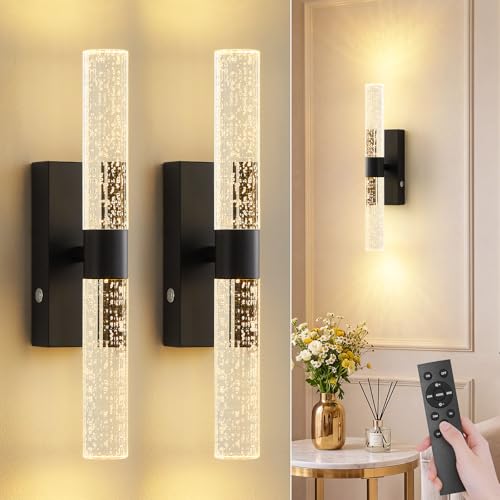 Battery Operated Wall Sconces Set of 2
