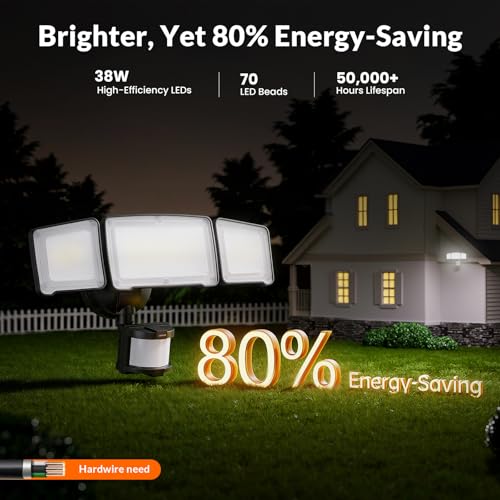 LED Security Light Motion Sensor Outdoor Lights