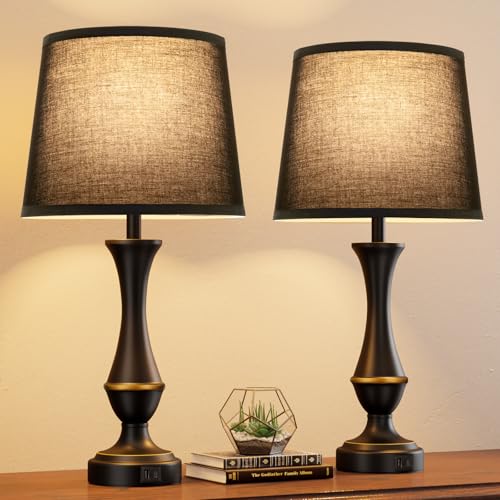 Touch Lamps for Nightstand (2 Count)