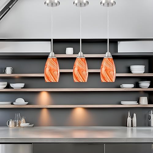 Mini Glass Pendant Light (3 Count)
