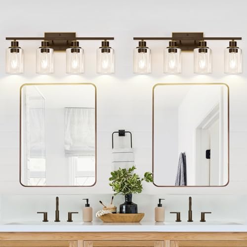 4 Light Bathroom Light Fixtures (4 Count)