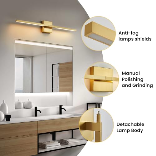 Gold Bathroom Vanity Light Fixtures