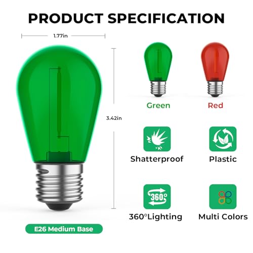 S14 Bulbs for Outdoor String Lights