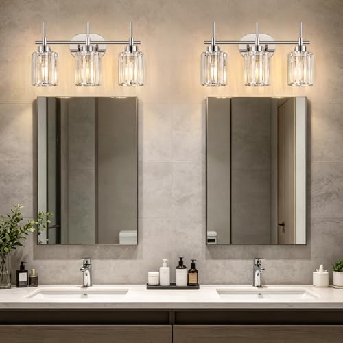Modern Crystal Bathroom Vanity Light