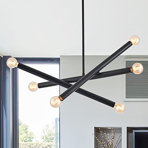 Black Sputnik Chandelier for Dining Room