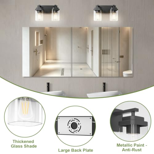 Black Bathroom Light Fixtures
