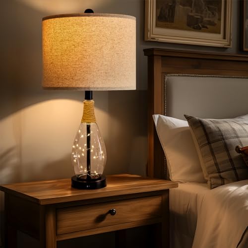 Bedside Table Lamp with USB