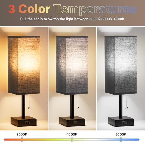 Bedside Lamp for Bedroom Set of 2 (2 Count)