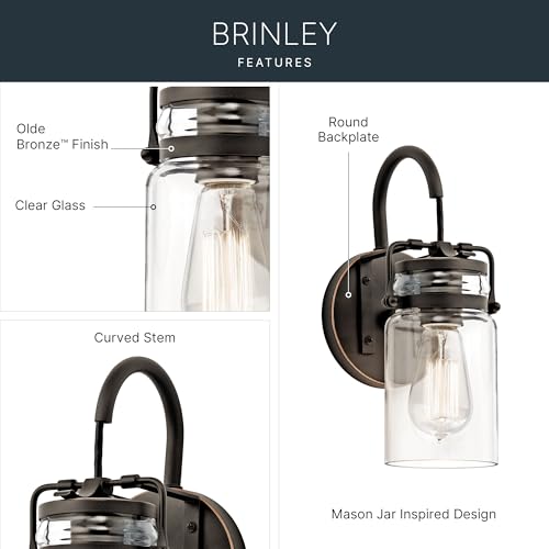 Brinley 11.5" Wall Sconce in Olde Bronze®
